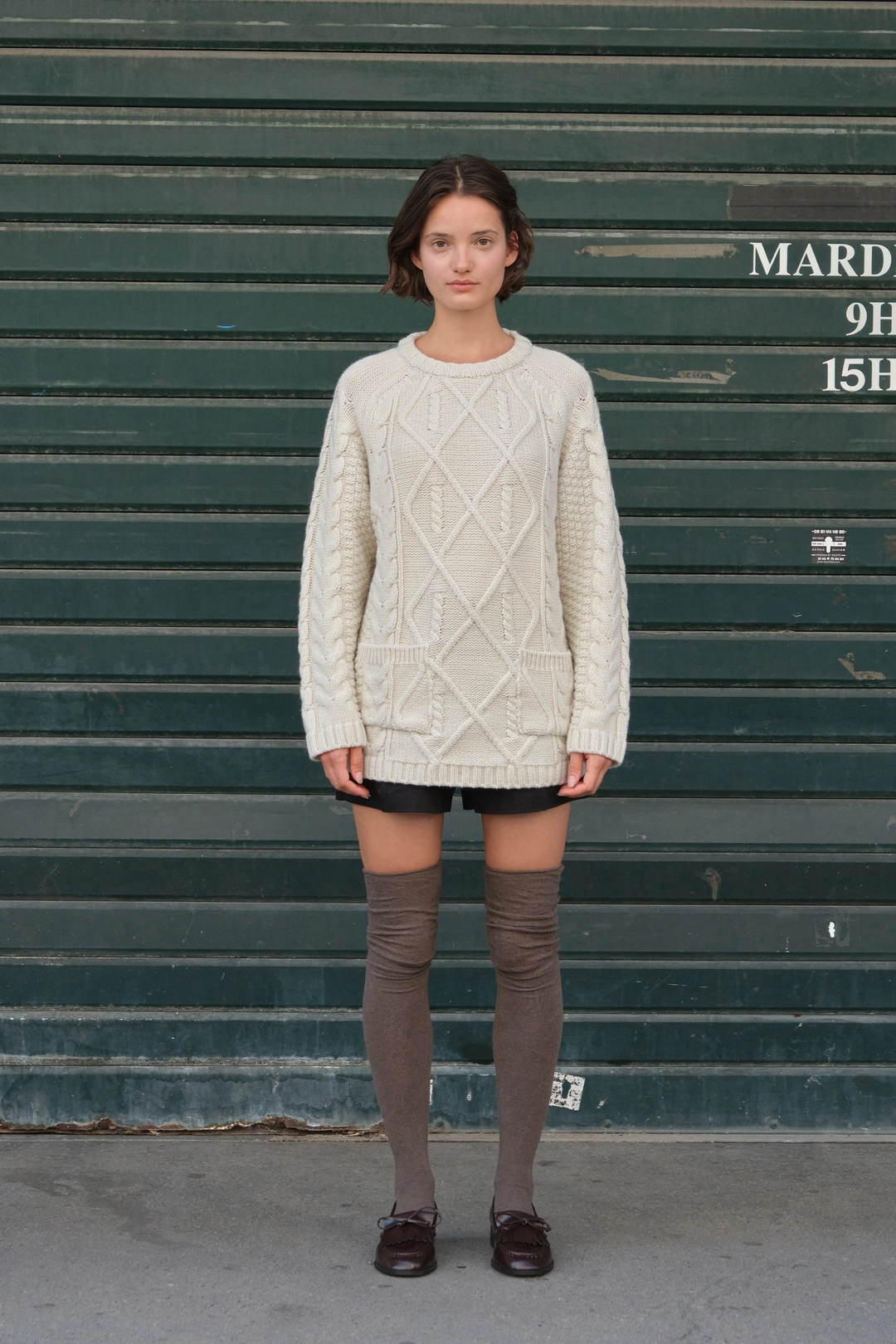 썸웨어버터 Posy Cable Wool Knit - Ivory 상품 이미지 2