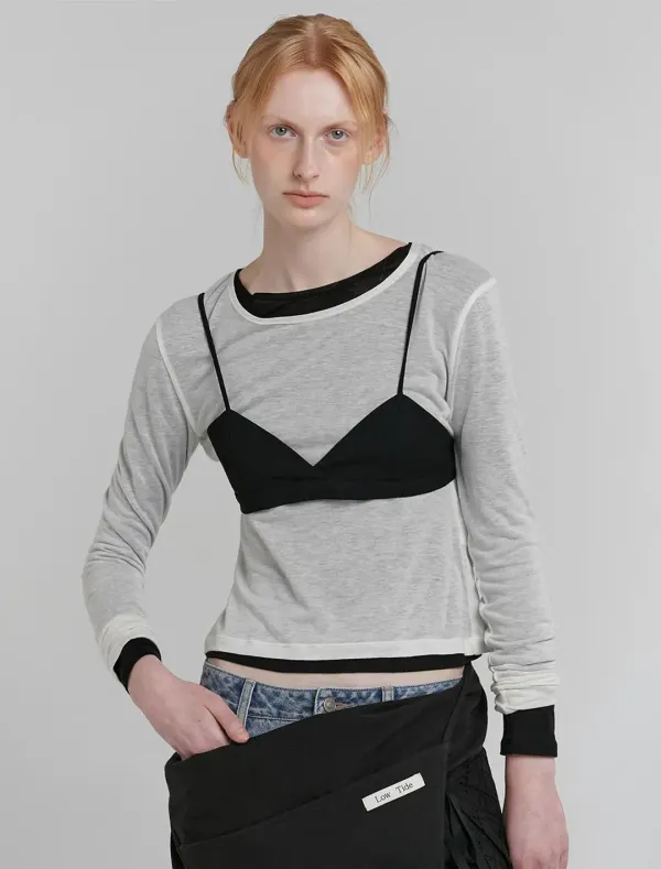 BUSTIER BRA TOP [BLACK]