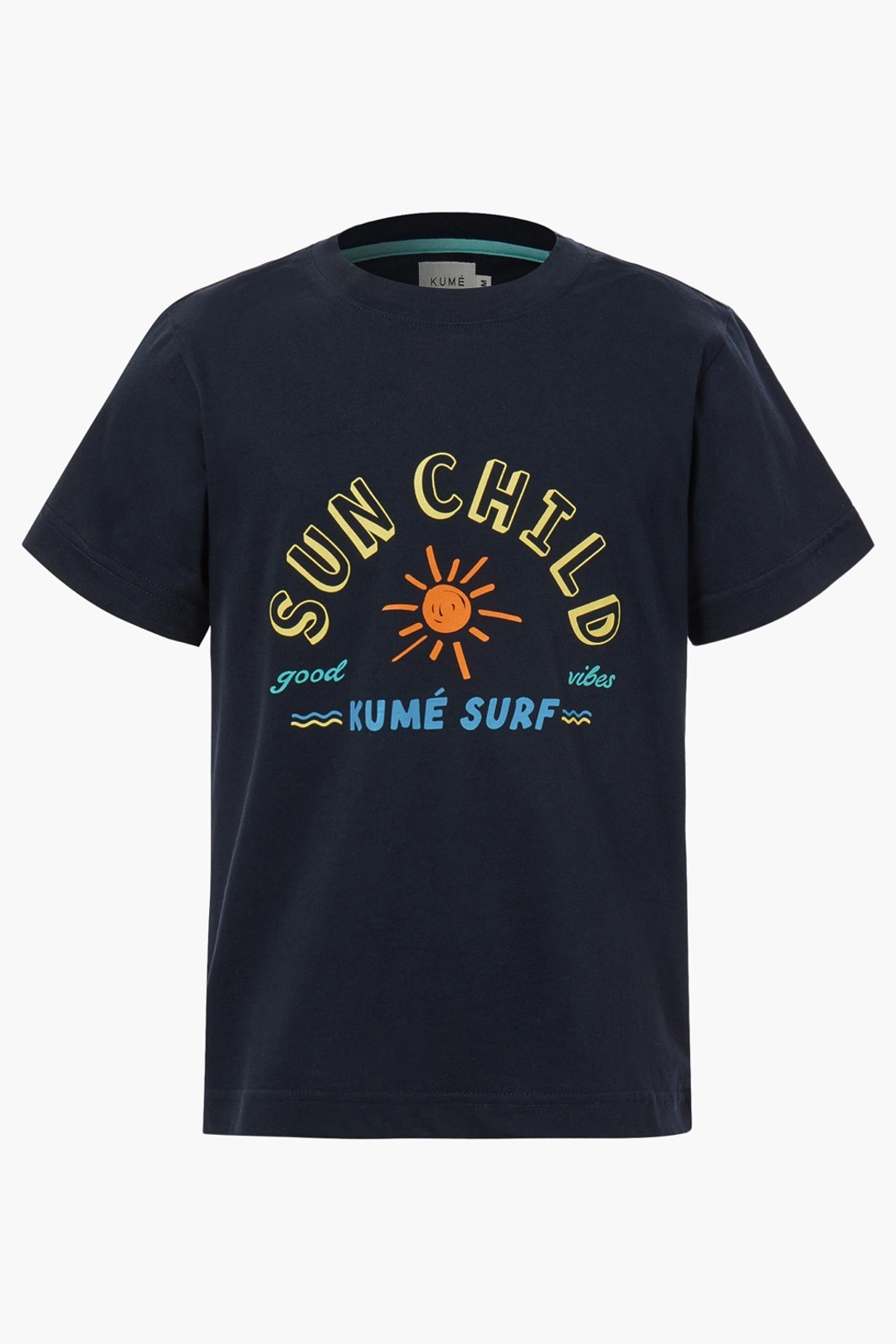 쿠메 (KIDS) SUN CHILD SILKET T-SHIRT, NAVY 상품 이미지 2