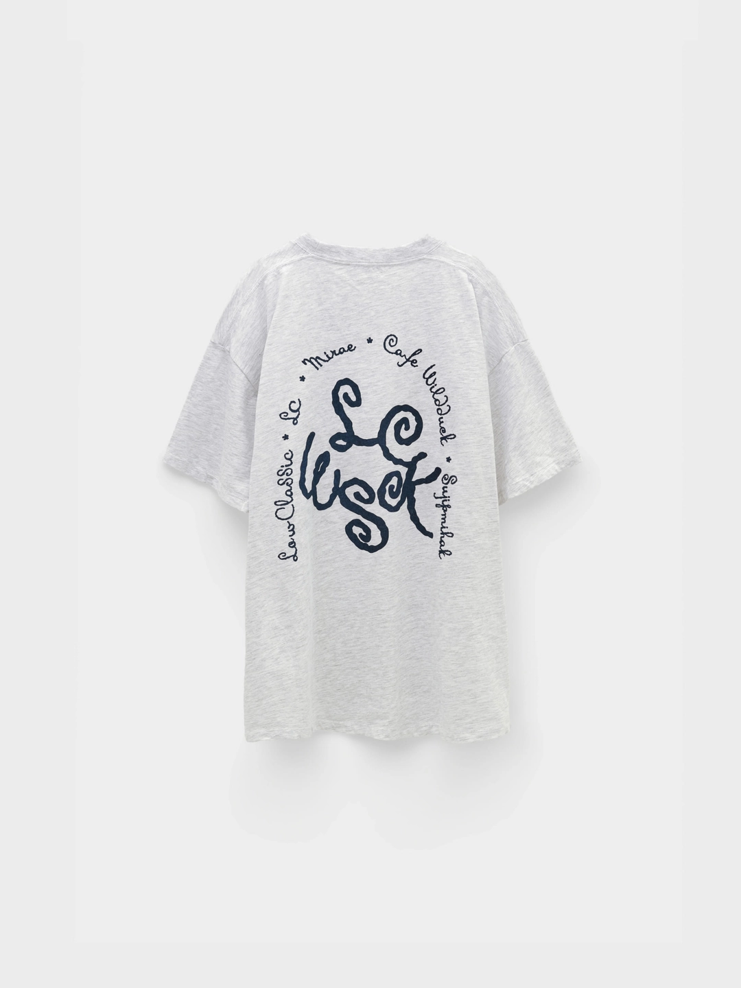 로우클래식 [Exclusive] Mirae Graphic Oversize T-Shirt_Light Grey 상품 이미지 2