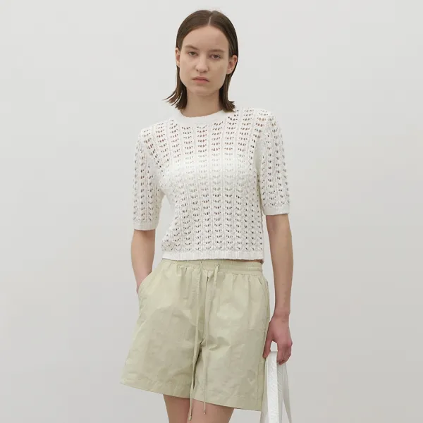 (T-6836)CINDY SCASHI CROP KNIT