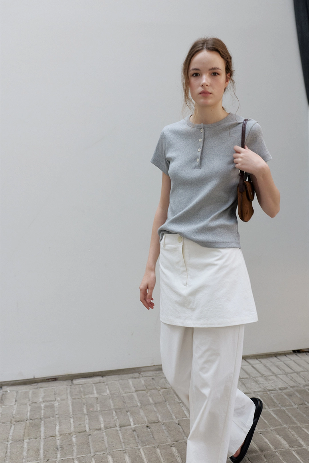 브렌다 브렌든 fourb tee - grey 상품 이미지 2