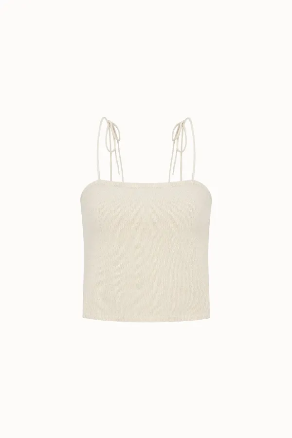 [4차 리오더]Raccoon 50% Ribbon Bustier[LMBEAU24KN255]-Mood Cream