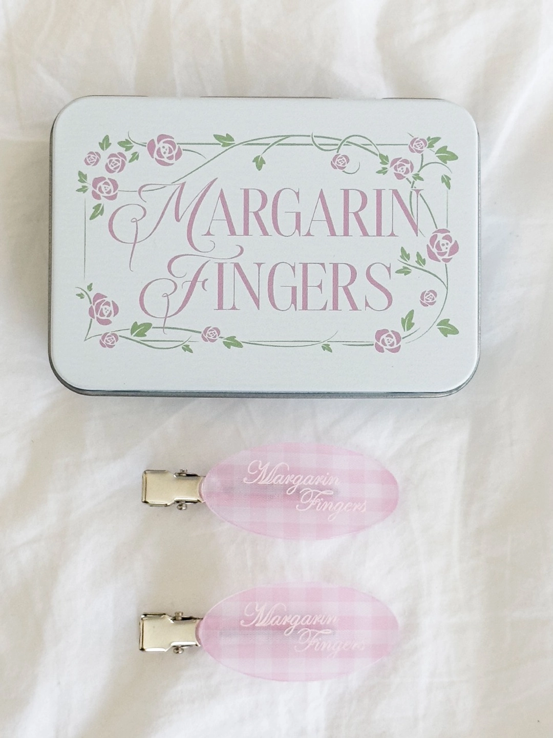 마가린핑거스 HAIR PIN TIN CASE SET (LIGHT PINK) 상품 이미지 2