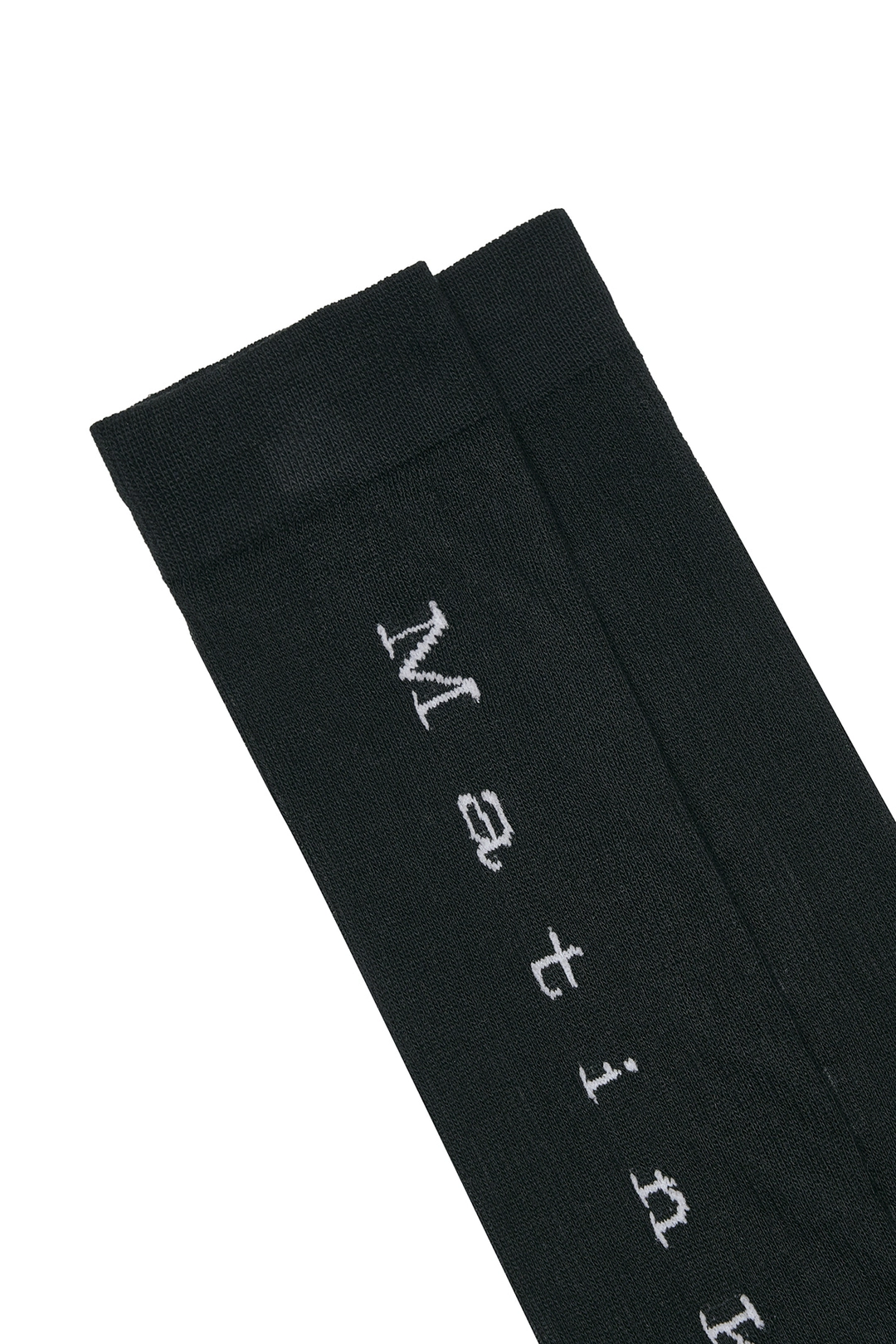 마뗑킴 MATIN JACQUARD LIGHT SOCKS IN BLACK 상품 이미지 2