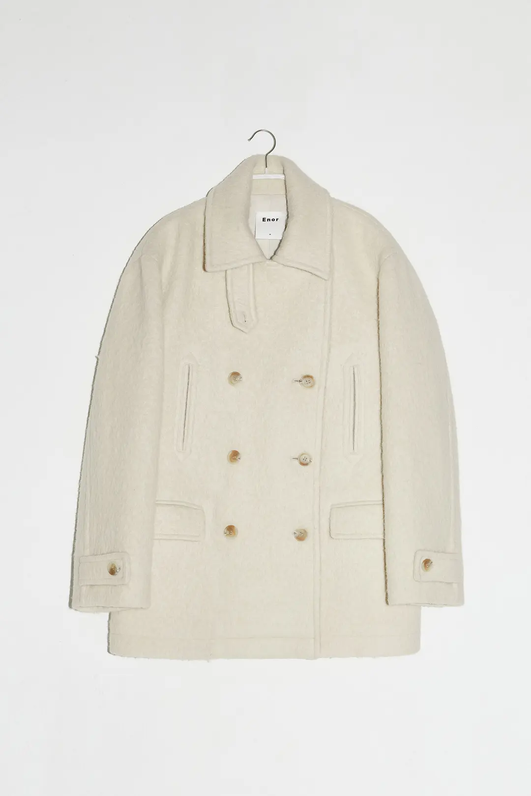 HAIRY ALPACA WOOL PEACOAT