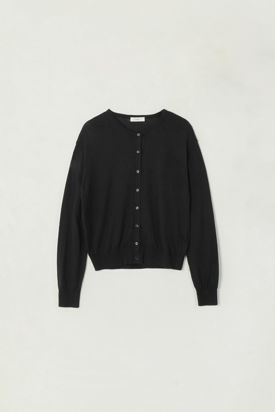 세이지먼트 CLARA COTTON SILK CARDIGAN_BLACK 상품 이미지 1