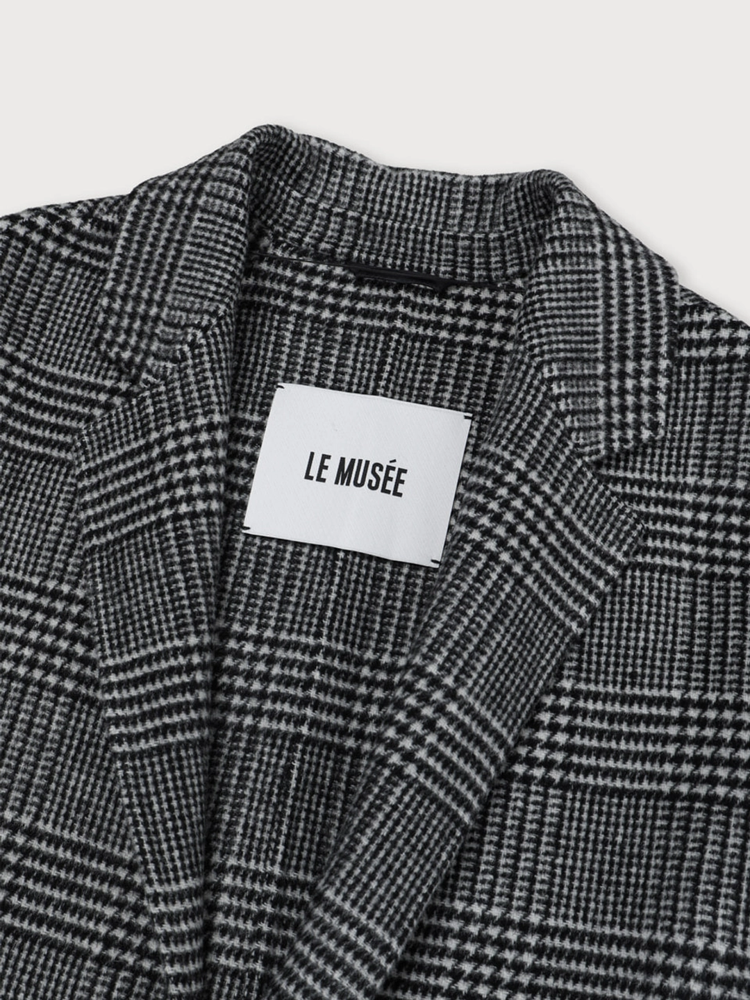 뮤제 [REFURB] MAGOT Reversible Merino Wool Handmade Coat_Black Check 상품 이미지 3