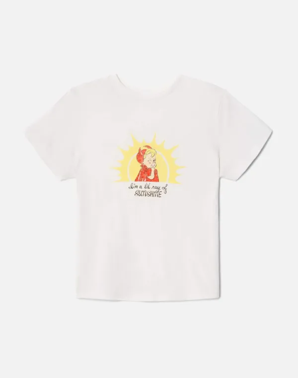 Burnout Classic "Ray of Sunshine" Tee - Vintage White