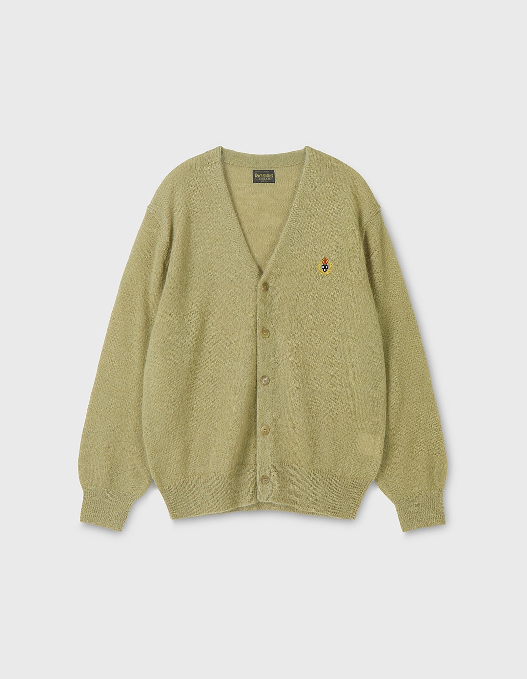 헤리티지플로스 CREST MOHAIR CARDIGAN / Olive Green 상품 이미지 1