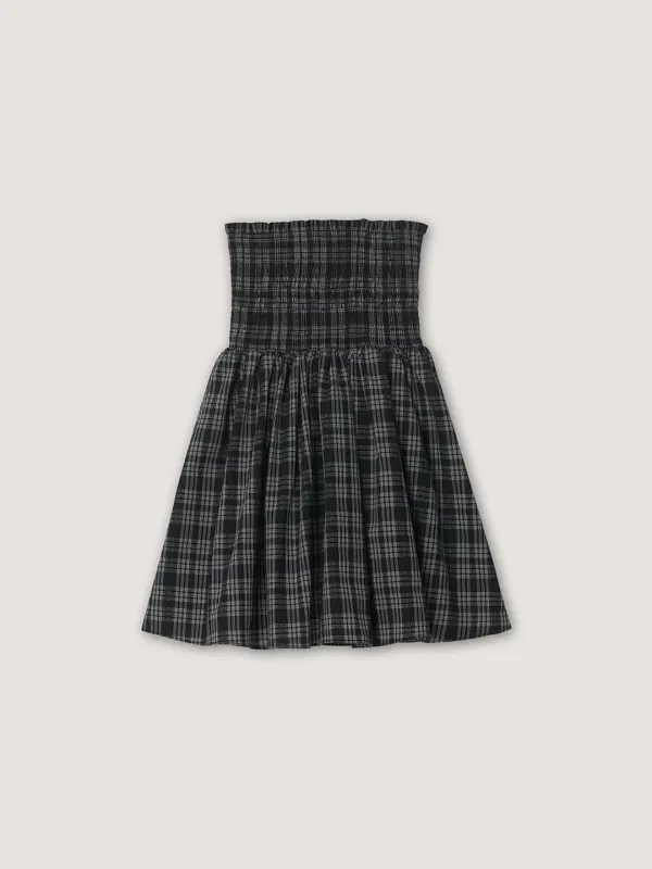 [2nd] Muffin Check Skirt - Black