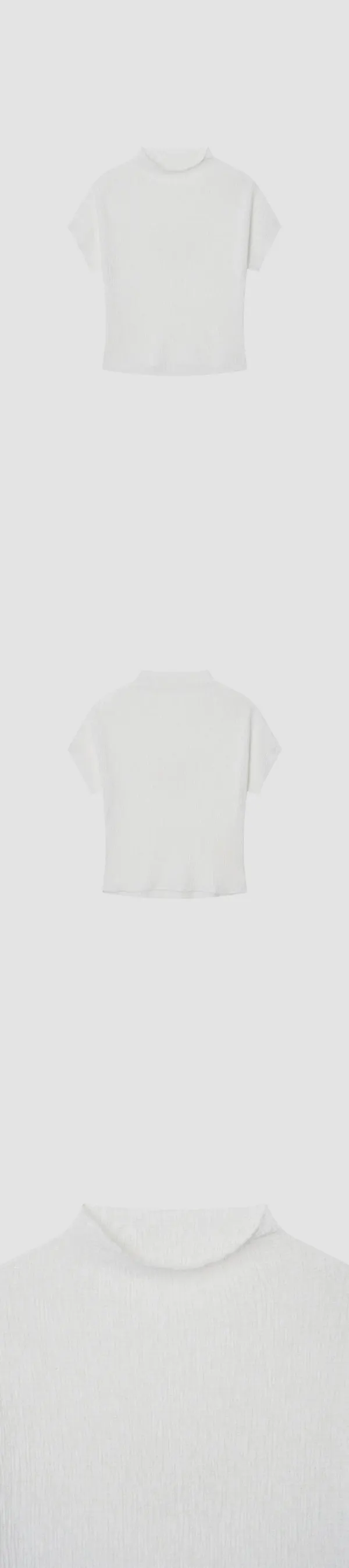 [3rd] Wavy Linen Tee_Ivory