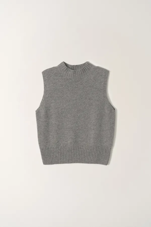 Cole knit vest (Gray)