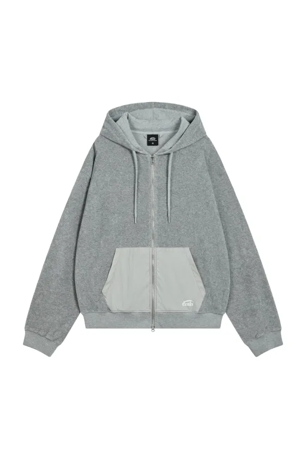 TERRY HOOD JUMPER-GRAY