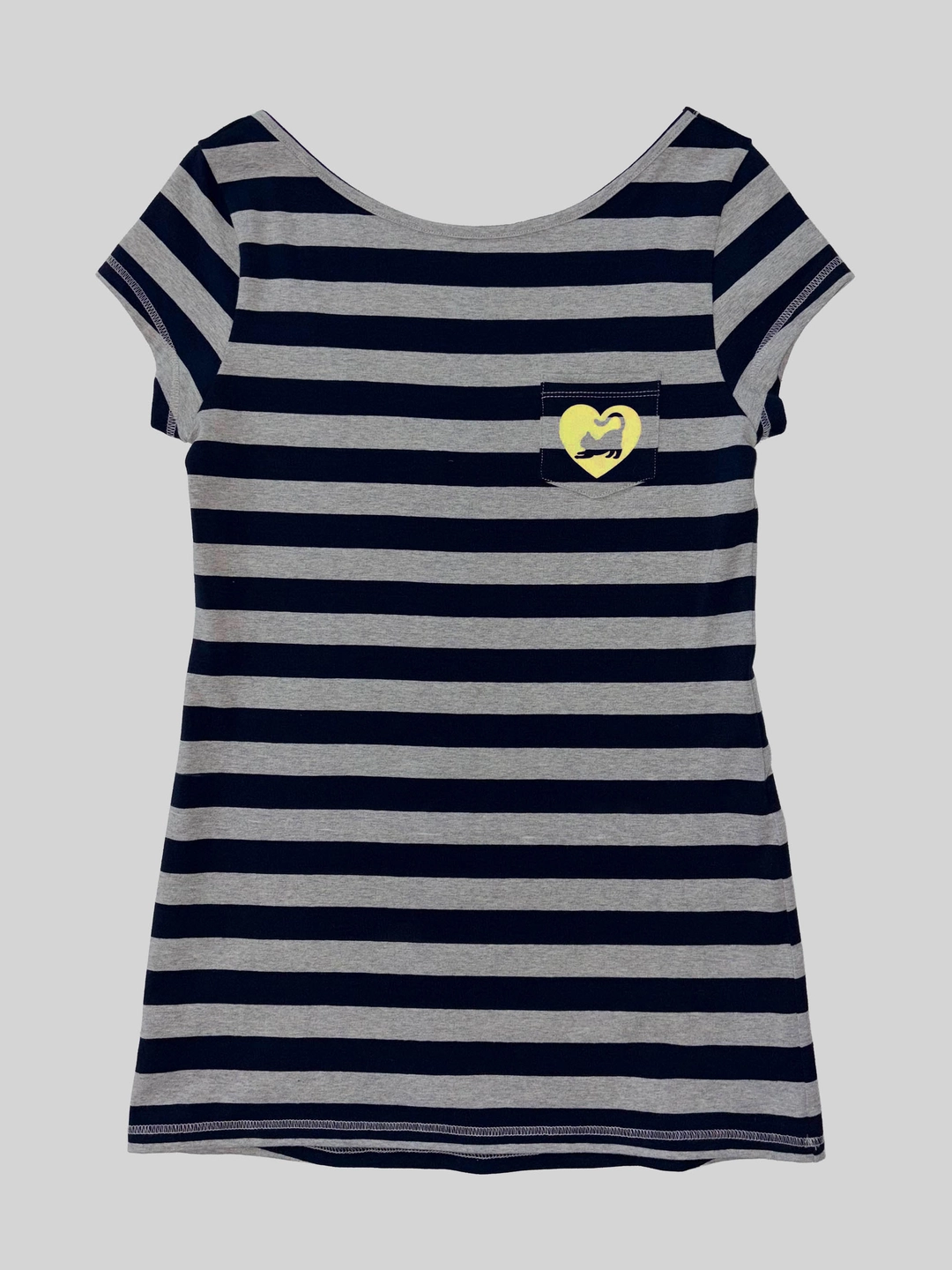 스컬프터 Sweet Kitty Stripe Dress Navy 상품 이미지 1