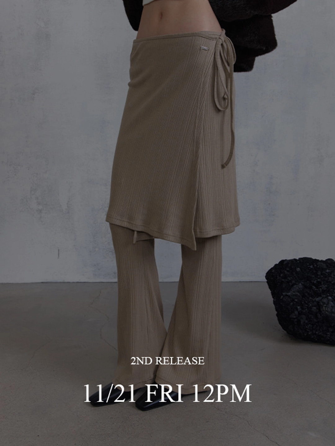 오디에스 [Set] Pair Layer Pants (Natural Beige) 상품 이미지 2