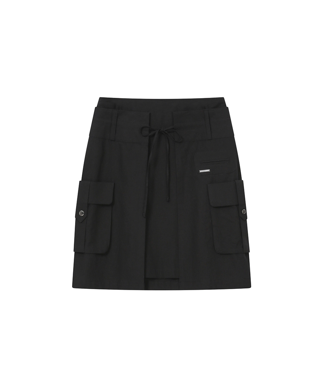 미세키서울 Layered pocket cargo skirt BLACK 상품 이미지 1