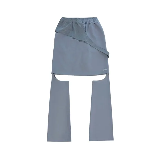 SS24 DETTACHABLE SKIRT PANTS (SILVER)