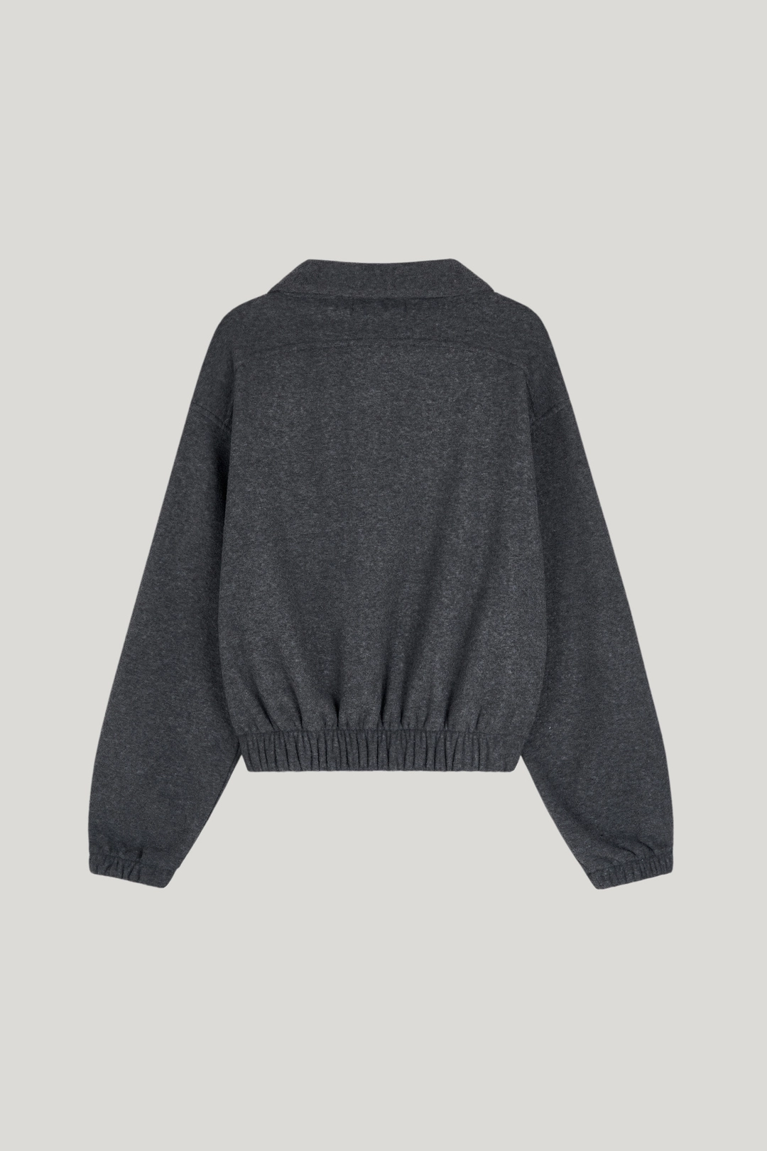포에트 서울 [Restock] (terry)fleece half zip-up_charcoal 상품 이미지 3