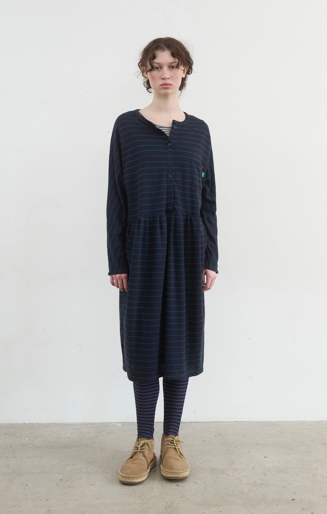 노컨텐츠 417. Marfa Dress_Navy 상품 이미지 1