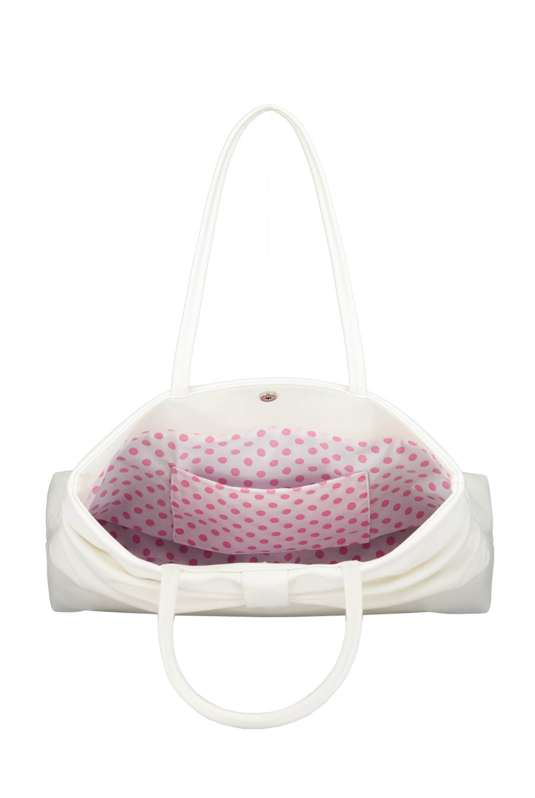 포어링 [예약배송] RIBBON DOT BAG [WHITE] 상품 이미지 2