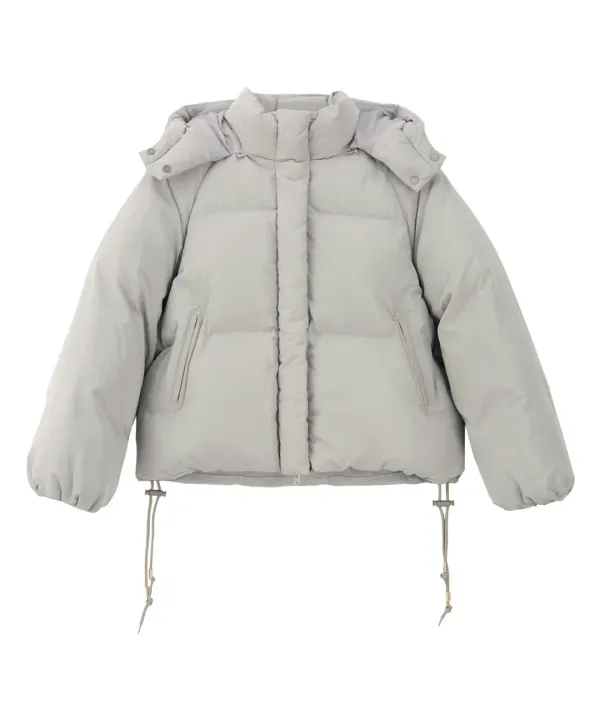 C.G Hood Puffer Jacket-Grey