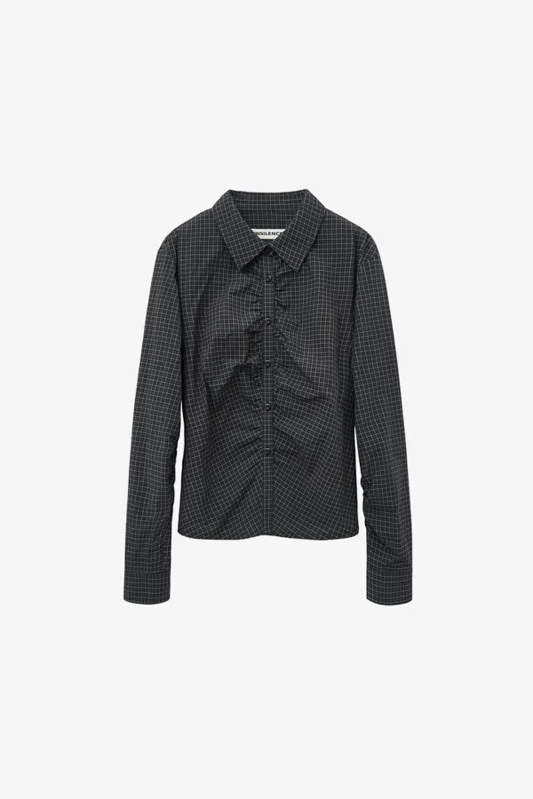 체크 셔링 셔츠 BLACK CHECK