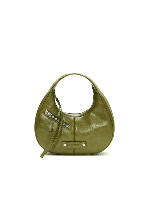 MINI PEBBLE BAG, OLIVE