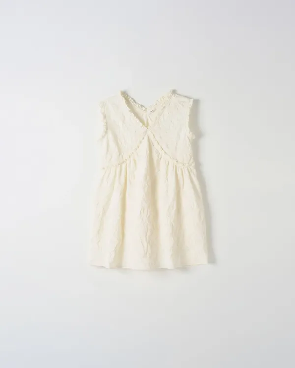 [2nd] Crinkle Sleeveless Dress [IVORY]