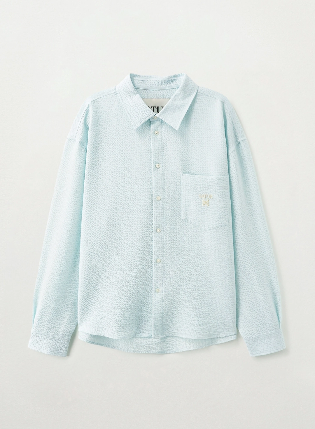세터 Stripe Seersucker Pocket Shirt - Blue 상품 이미지 1