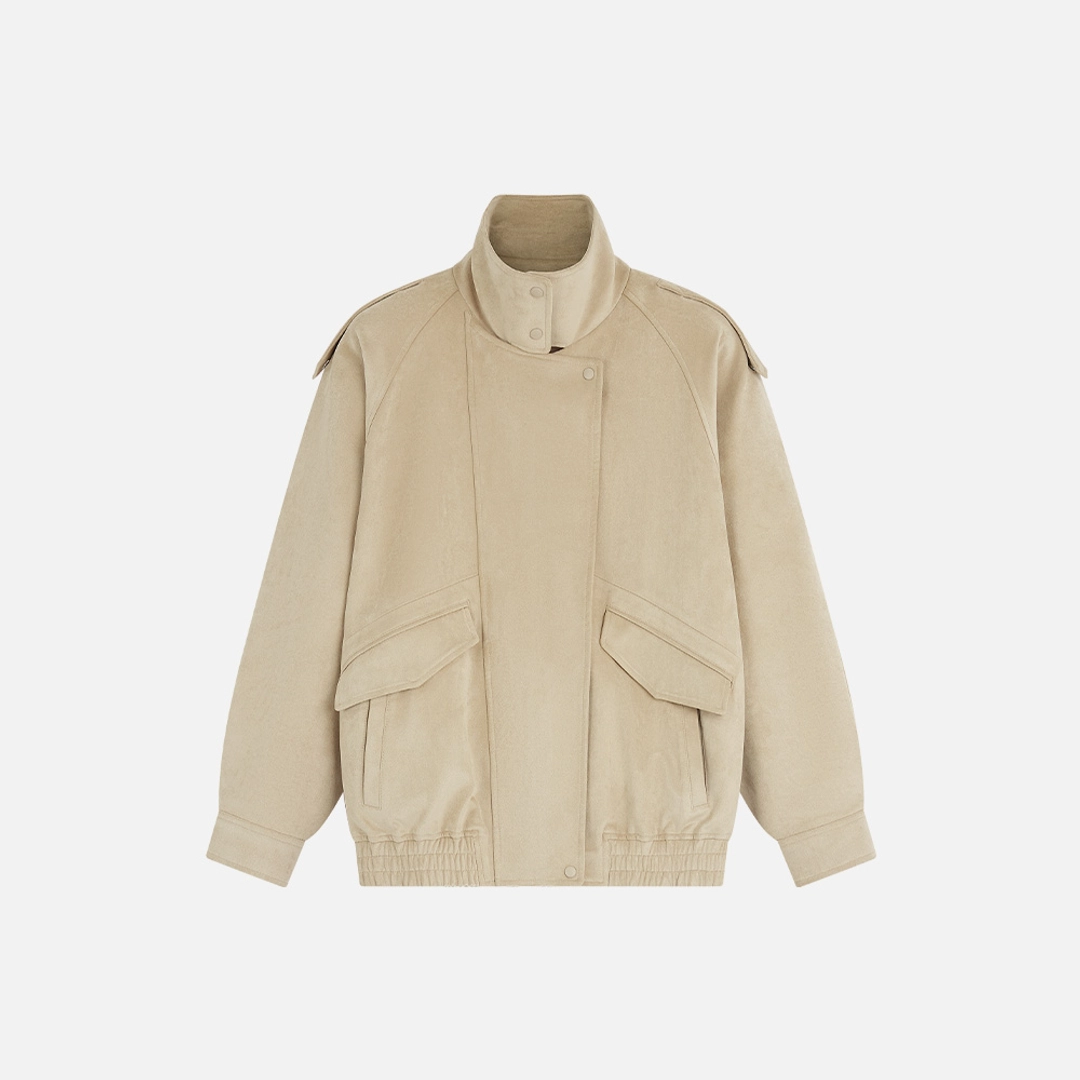 시야쥬 [9/18 예약발송] SIOT4209 에디트 스웨이드 자켓_Ash beige 상품 이미지 2