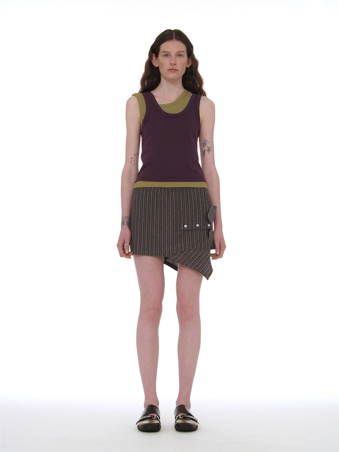 파르티멘토 [WOMEN] OVERLAY SLEEVELESS_PURPLE 상품 이미지 2
