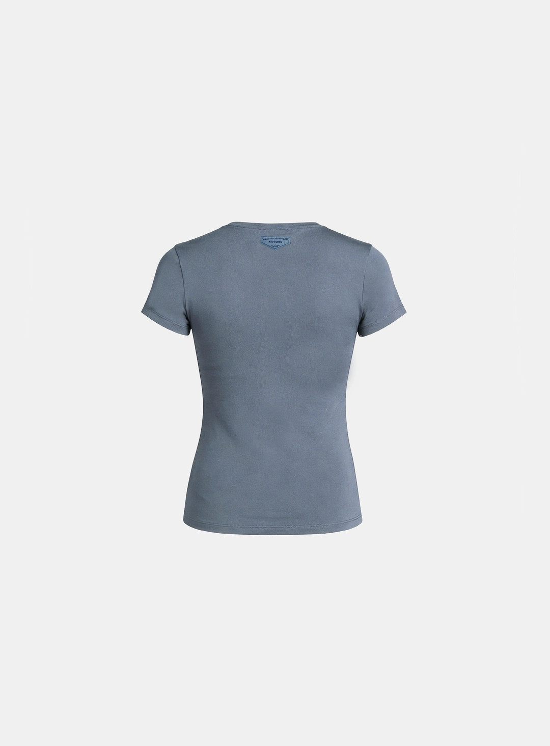 배드블러드 [w-tee26-090] Everyday Crew Neck Short Sleeve T-Shirt - Blue gray 상품 이미지 2