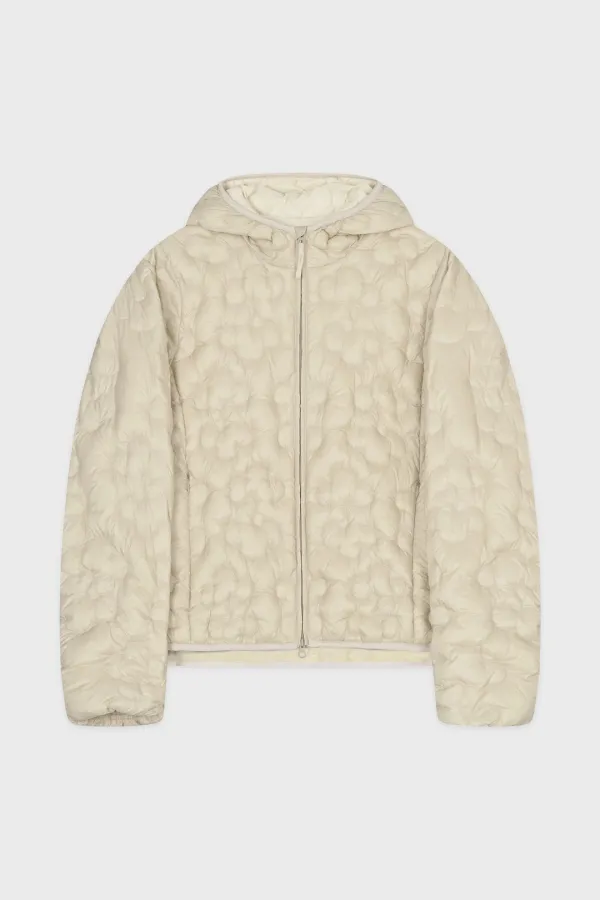 Light Down Hoodie Jacket (Light Beige)