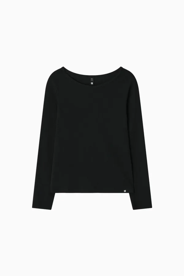 BASIC SLIM LONG SLEEVE, BLACK