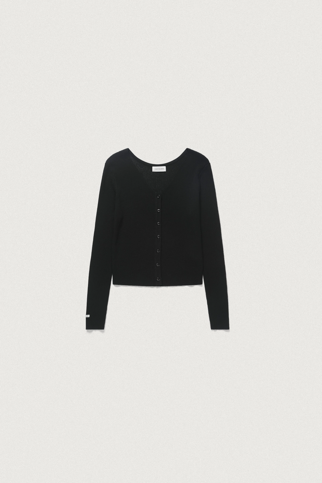 샤드라마 TWO-WAY LAYERED CARDIGAN SETUP [BLACK] 상품 이미지 1