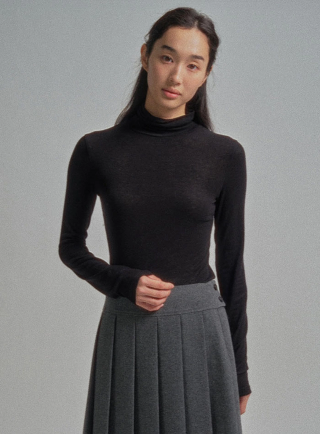 망고매니플리즈 SHEERLY TURTLE TEE_BLACK 상품 이미지 2