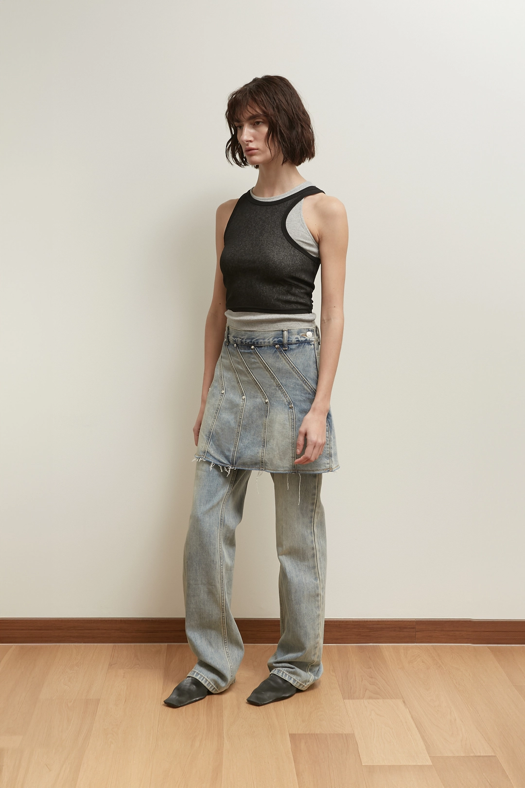 솔티페블 [Restock] SNAP SKIRT JEAN [LIGHT BLUE] 상품 이미지 2