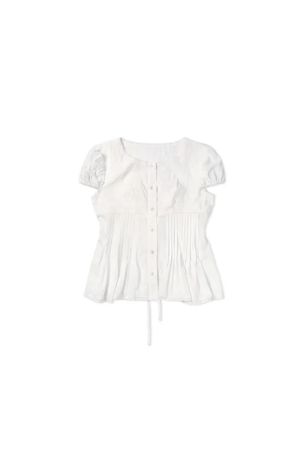 Lace strap blouse