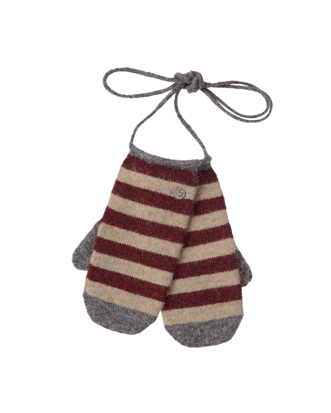 에이이에이이 STRIPE MITTEN GLOVES [BURGUNDY] 상품 이미지 1