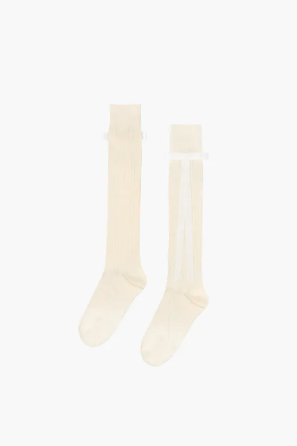 RECITAL SOCKS IN ECRU