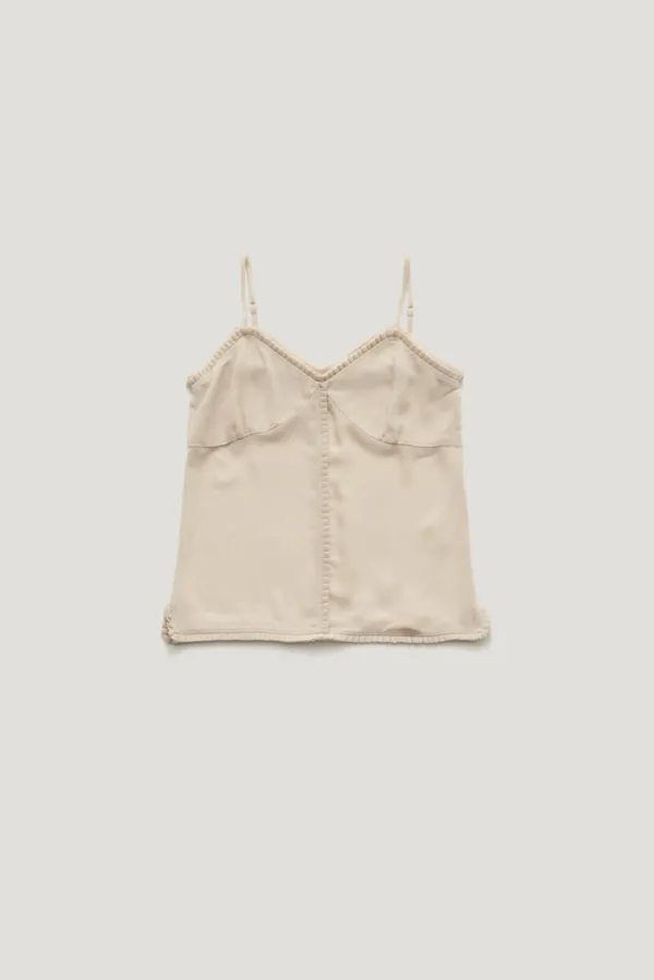 MARIE SHEER PLEATED SLEEVELESS BLOUSE_NATURAL BEIGE / ₩189,000