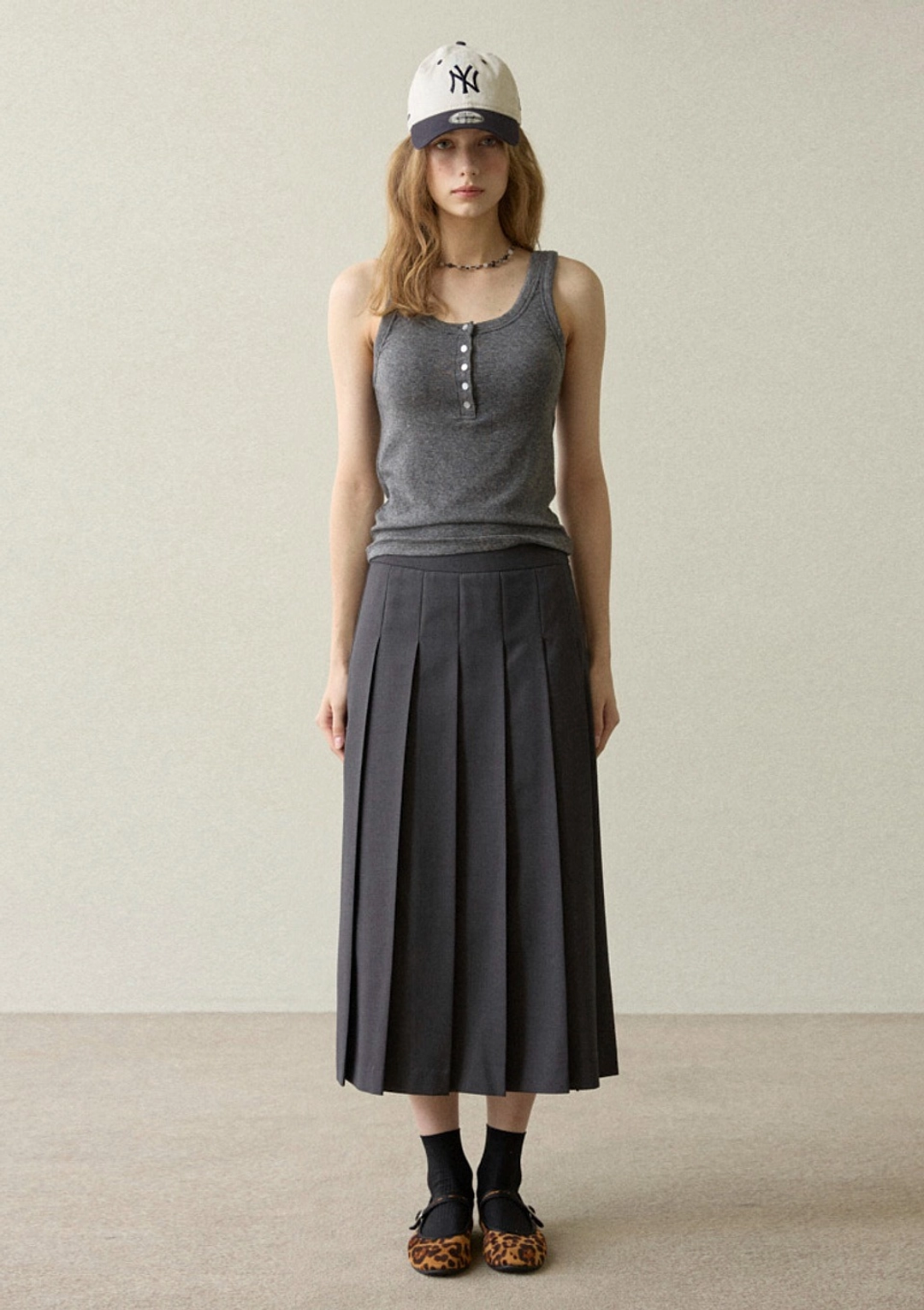 오픈도어 AW sleeveless TEE GRAY 상품 이미지 2