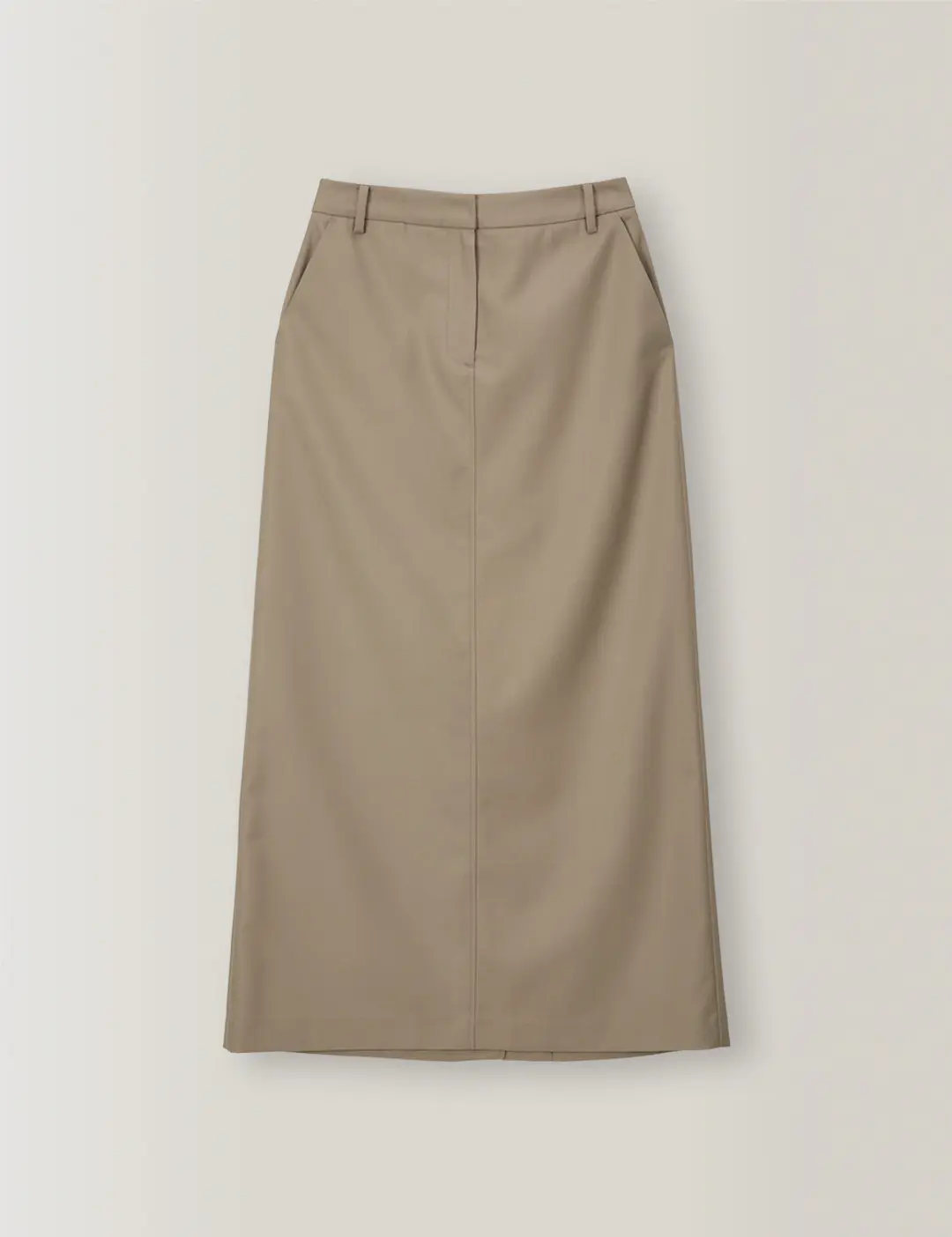노미나떼 Maxi H Line Skirt (Mocha Beige) 상품 이미지 3