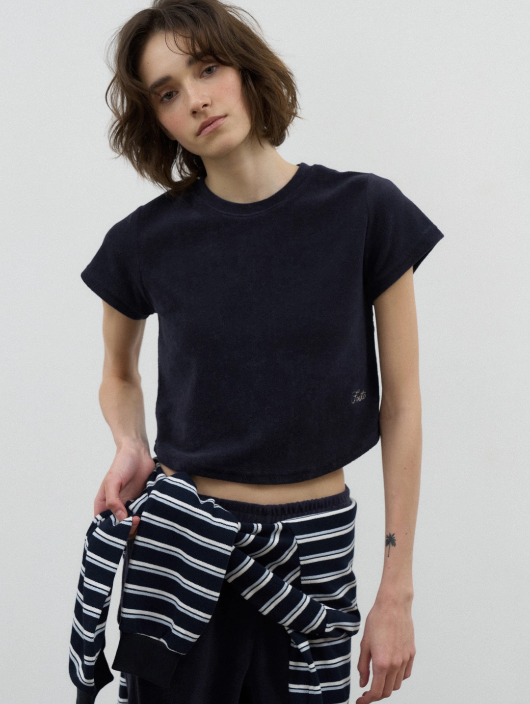 포에토 RABBIT TERRY TEE - NAVY 상품 이미지 2