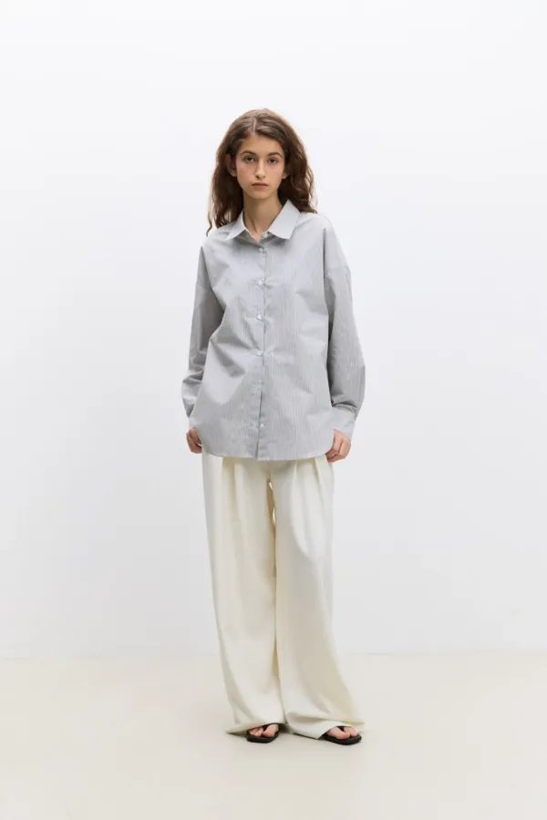 Grid Shirt / Black Stripe