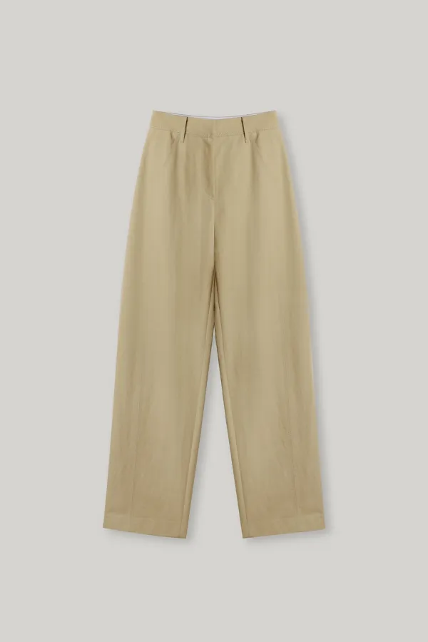 Joel Curved Cotton Pants