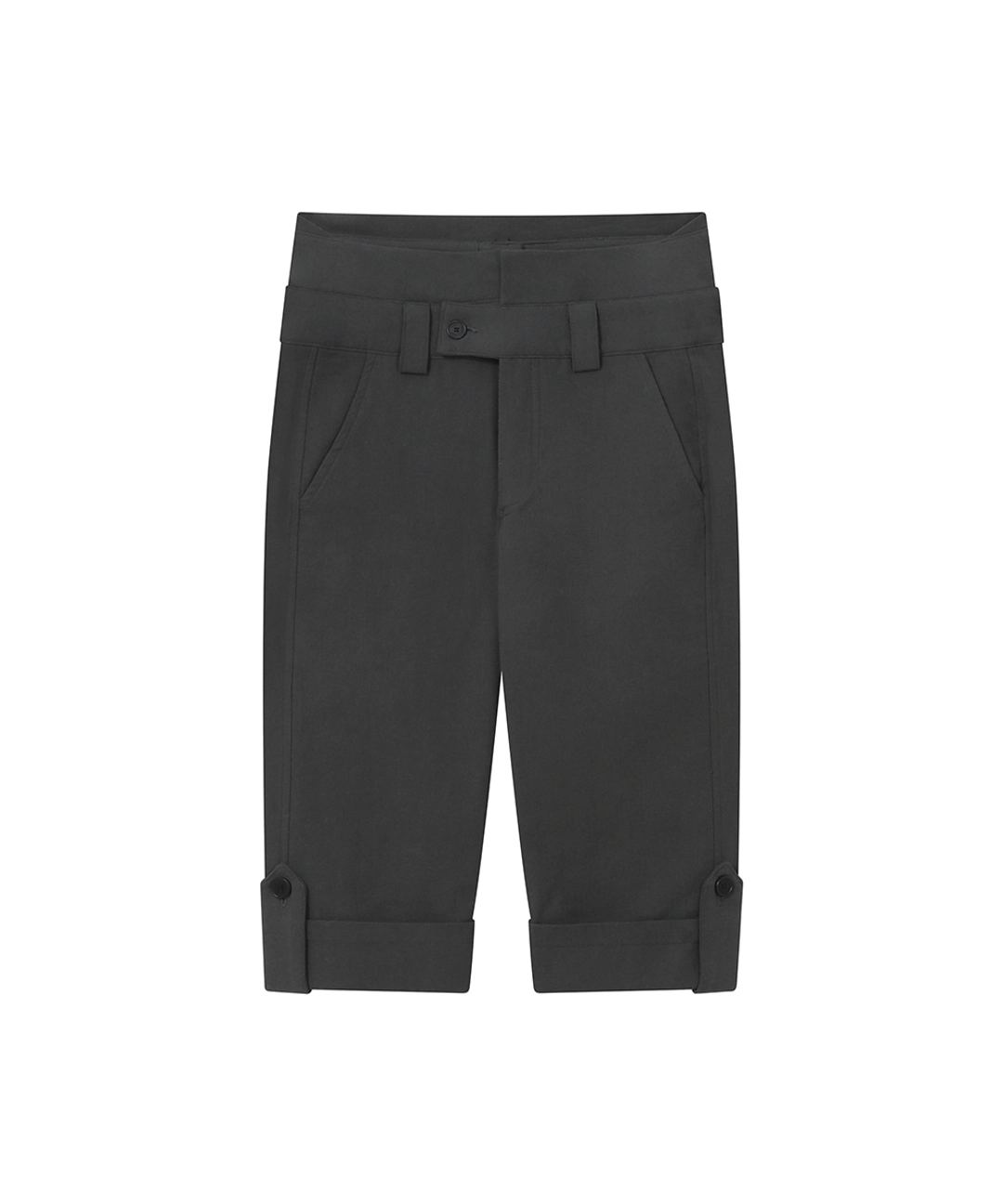 미세키서울 [레이 PICK] Rolled button capri pants CHARCOAL 상품 이미지 1