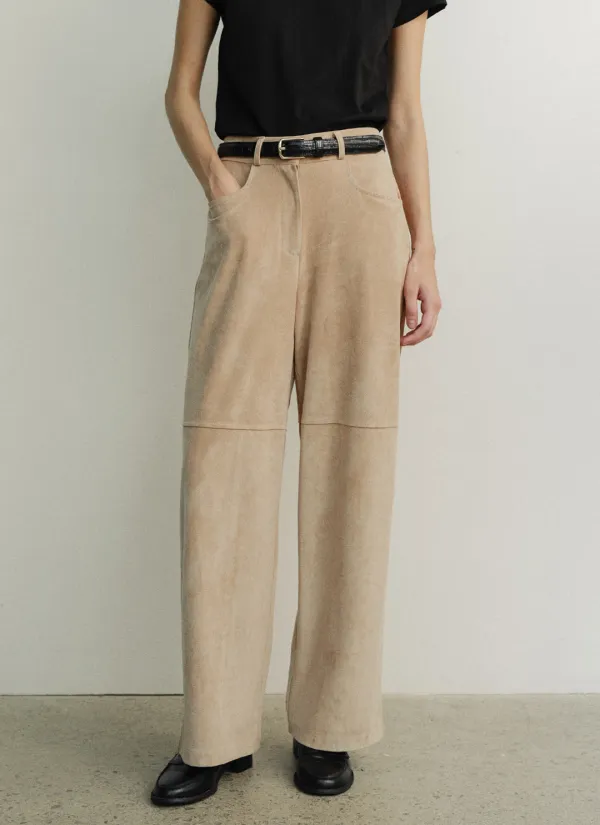Andy Suede Pants (Beige)
