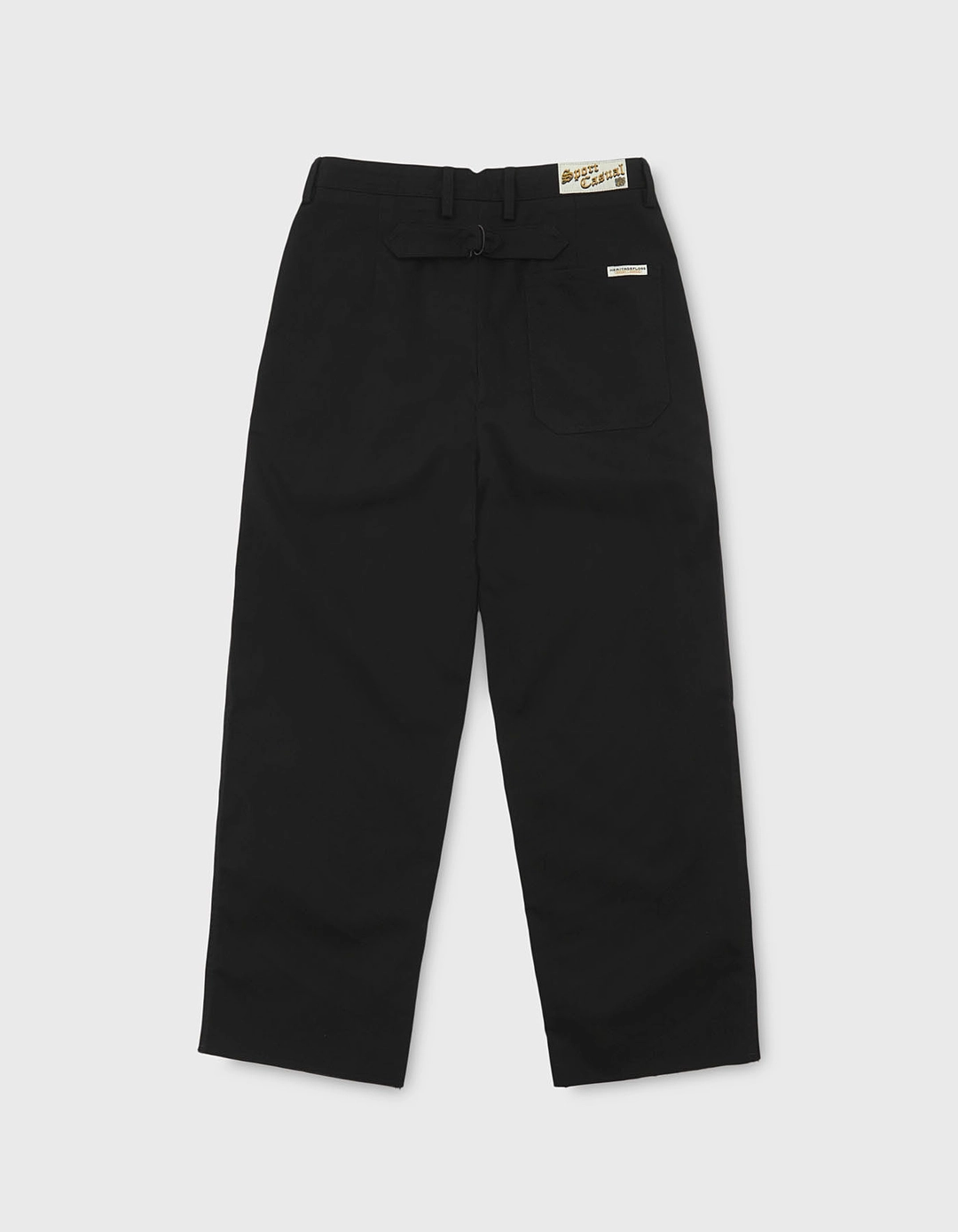 헤리티지플로스 RAW CUT CHINO PANTS (W) / Black 상품 이미지 3